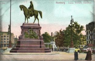 Hamburg, Kaiser Wilhelm Denkmal / statue