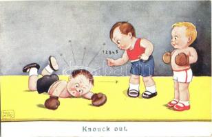 Knocked out / Children, box match, humour, W.S.S.B. 5071/2. s: John Wills, Gyerekek, box meccs, humor, W.S.S.B. 5071/2. s: John Wills