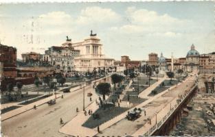 Rome, Roma; Via dell'Imperio, Vittorio Emanuele II monument