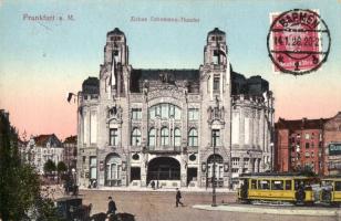 Frankfurt a. M., Zirkus Schumann-Theater / circus, theatre,  tram