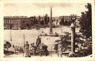 Rome, Roma; Piazza del Popolo / square, tram