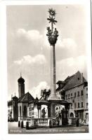 Straubing, Dreifaltigkeitssäule, Jesuitenkirche / monument, church