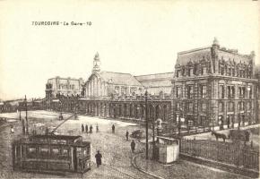 Tourcoing, Gare / railway station, tram