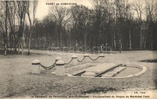 Rethondes, emplacement du Wagon du Marechal Foch inaugure / monument