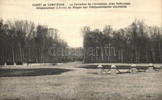 Rethondes, emplacement du Wagon du Marechal Foch inaugure / monument