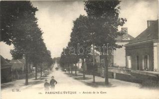 Parigné-l'Éveque, Arrivée de la Gare / railway station