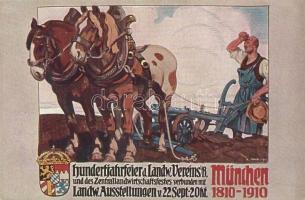 München 1810-1910 Hundertjahr feier a. Landw. Vereins / Centennial celebration, Agricultural Association s: A. Jank