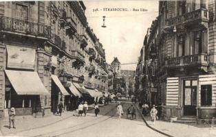 Strasbourg, Rue Küss, Tissus / street, bank, shops