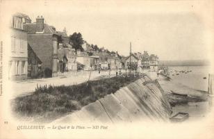 Quillebeuf-sur-Seine, quay, square