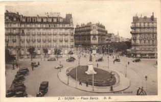 Dijon, Darcy square, auotmobiles, La cloche, Grand Cafe Glacier