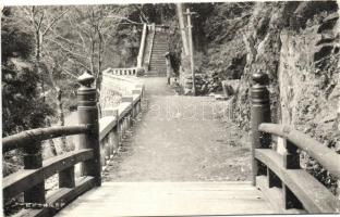 Japanese scene, bridge