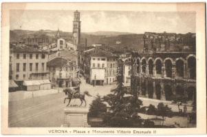 Verona, Vittorio Emanuele II square and monument