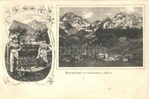 Bayrischzell mit Wendelstein, folklore, floral