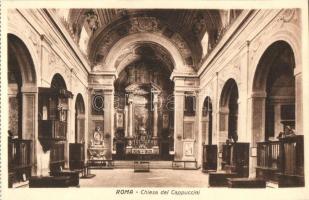 Rome, Roma; Capuchin church interior