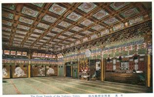 Nikko, The front temple of the Toshogu, interior