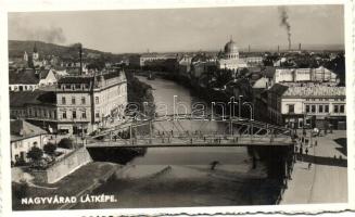 Nagyvárad, Látkép zsinagógával, Oradea, View with the synagogue