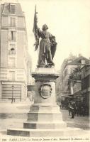 Paris, Statue of Jeanne d'Arc, Boulevard St. Marcel, shop of A. Louer