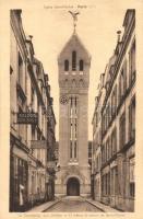 Paris, Saint Michel church, Bell tower, Select auto school, shop of M. Cornet