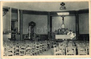 1935 Brussels, Bruxelles; Exposition, Vie Catholic palace, interior of St. Paul church