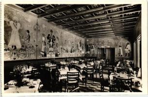 1937 Paris, Exposition Internationale, Pavillon Hongroise / Hungarian pavilion, restaurant, interior