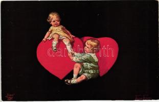 Children, Wohlgemuth &amp; Lissner's Primus Postkarte &quot;Liebhaber-Sammelmappe&quot; No. 1256. 3. Darft. s: Francis Fernon
