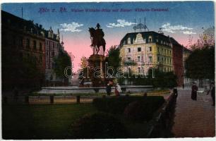 Köln, Köln a. Rh.; Kaiser Wilhelm Ring und Denkmal / street, statue