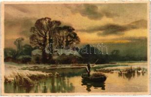 Landscape art postcard, E.D. 881.
