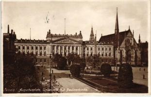 Leipzig, Augustusplatz, Universitat, Paulinerkirche / square, university, church