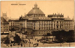 München, Justizpalast / Palace of Justice, trams