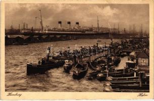 Hamburg, Hafen / port, steamships