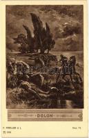 Dolon, Ilias VI.; F.A. Ackermann's Kunstverlag Serie 154: Preller, Ilias 12 Karten s: F. Preller