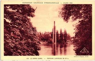 1931 Paris, Exposition Coloniale Internationale; Grand Signal, Fountain Lumineuse