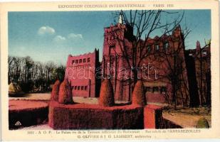 1931 Paris, Exposition Coloniale Internationale; Palace of A.O.F., terrace restaurant