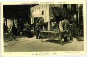 1931 Paris, Exposition Coloniale Internationale; Tunisian Section, souks