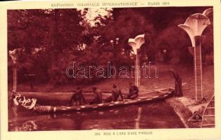 1931 Paris, Exposition Coloniale Internationale; Pirogue / canoe
