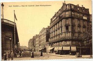 Paris, Rue de l'Arrivée (Gare Montparnasse) / street, railway station, restaurant, dentistry