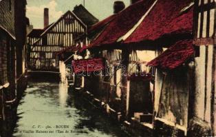 Rouen, Vieilles Maison, Eau de Robee / old house, river