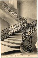 Caen, Lyceum, stairs, interior