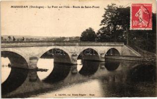 Mussidan, Pont sur l'Isle, Route de Saint-Front / bridge