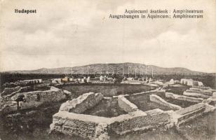 Budapest III. Aquincumi katonai amfiteátrum, ásatások