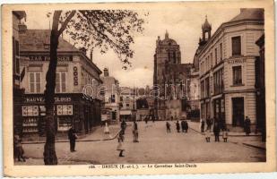 Dreux, Le Carrefour Saint-Denis / street, shop of Ch. Le Moulec