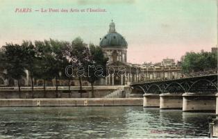 Paris, Le Pont des Arts et l'Institut / bridge