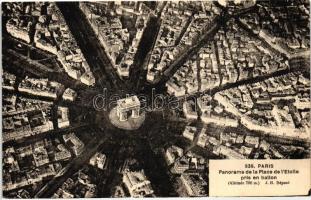 Paris, Place de l'Etoile / square, view from an airship