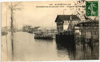 1910 Alfortville, Bosquets / flood in January