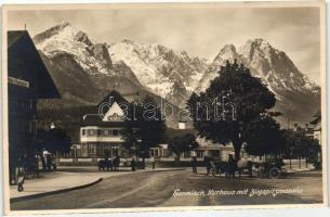 Garmisch, Kurhaus, Zugspitzmassiv, Hotel Marktplatz