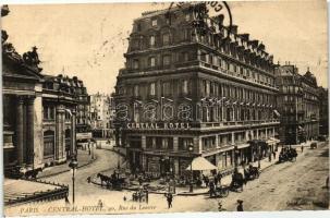 Paris, Central Hotel; Rue de Louvre