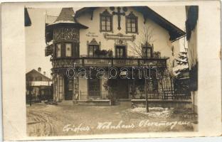 1917 Oberammergau, Pension Villa Daheim; Anton Lang Hafnermeister, photo