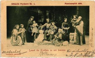 1900 Oberammergau, Passionsspiele Offizielle Postkarte  No. 2., Lasset die Kindlein zu mir kommen / passion play