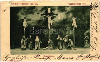 1900 Oberammergau, Passionsspiele Offizielle Postkarte  No. 11a., Kreuzigung / passion play