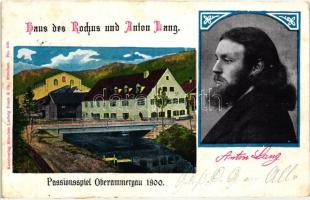 1900 Oberammergau, Passionsspiel, Haus des Rochus und Anton Lang